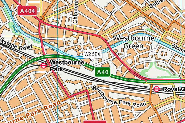W2 5EX map - OS VectorMap District (Ordnance Survey) W2 5EX map - OS VectorMap District (Ordnance Survey)