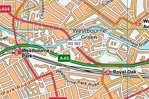 W2 5EZ map - OS VectorMap District (Ordnance Survey) W2 5EZ map - OS VectorMap District (Ordnance Survey)
