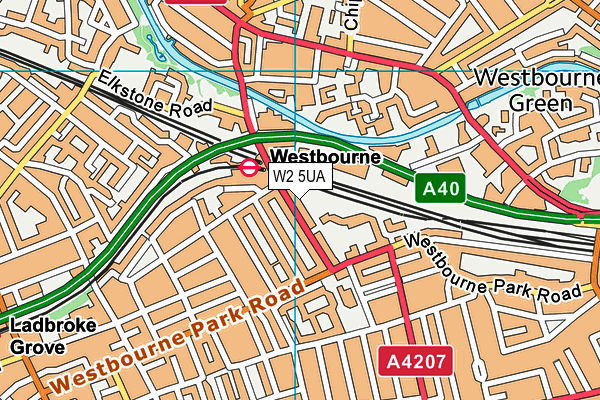 W2 5UA map - OS VectorMap District (Ordnance Survey) W2 5UA map - OS VectorMap District (Ordnance Survey)