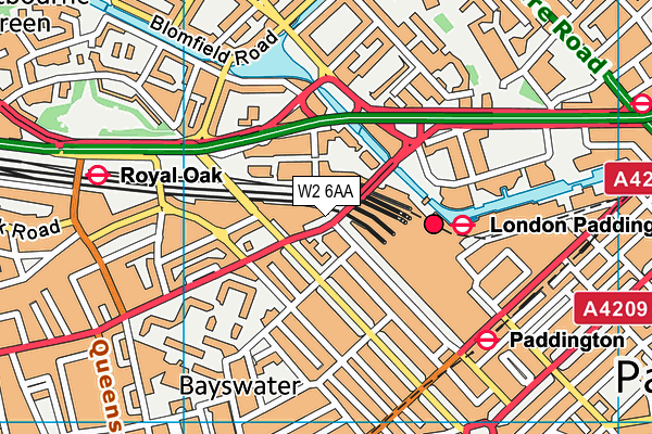 W2 6AA map - OS VectorMap District (Ordnance Survey) W2 6AA map - OS VectorMap District (Ordnance Survey)