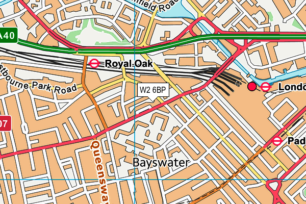 W2 6BP map - OS VectorMap District (Ordnance Survey) W2 6BP map - OS VectorMap District (Ordnance Survey)