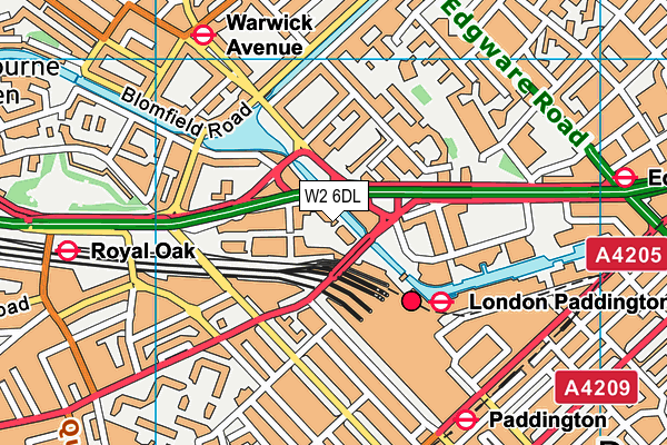 W2 6DL map - OS VectorMap District (Ordnance Survey) W2 6DL map - OS VectorMap District (Ordnance Survey)