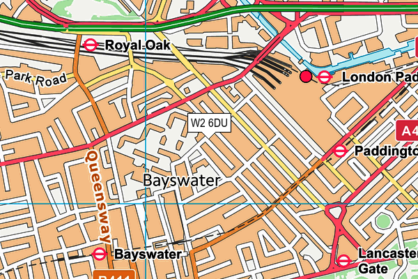 W2 6DU map - OS VectorMap District (Ordnance Survey) W2 6DU map - OS VectorMap District (Ordnance Survey)