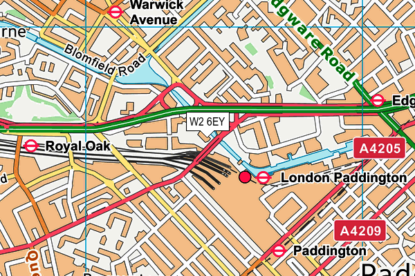 W2 6EY map - OS VectorMap District (Ordnance Survey) W2 6EY map - OS VectorMap District (Ordnance Survey)