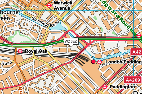 W2 6EZ map - OS VectorMap District (Ordnance Survey) W2 6EZ map - OS VectorMap District (Ordnance Survey)