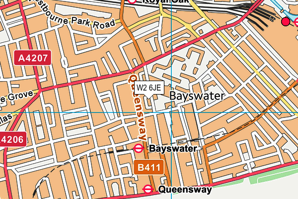 W2 6JE map - OS VectorMap District (Ordnance Survey) W2 6JE map - OS VectorMap District (Ordnance Survey)