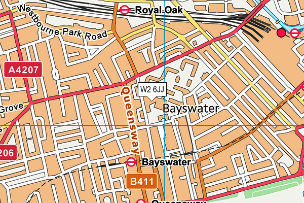 W2 6JJ map - OS VectorMap District (Ordnance Survey) W2 6JJ map - OS VectorMap District (Ordnance Survey)