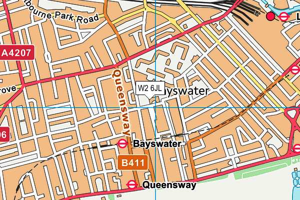 W2 6JL map - OS VectorMap District (Ordnance Survey) W2 6JL map - OS VectorMap District (Ordnance Survey)