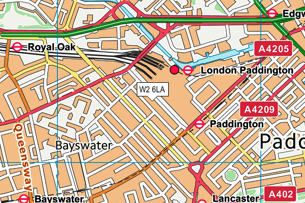 W2 6LA map - OS VectorMap District (Ordnance Survey) W2 6LA map - OS VectorMap District (Ordnance Survey)