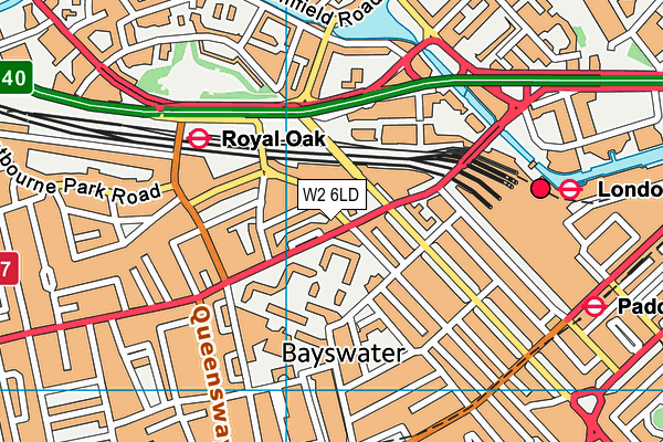 W2 6LD map - OS VectorMap District (Ordnance Survey) W2 6LD map - OS VectorMap District (Ordnance Survey)