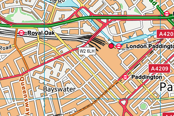 W2 6LH map - OS VectorMap District (Ordnance Survey) W2 6LH map - OS VectorMap District (Ordnance Survey)