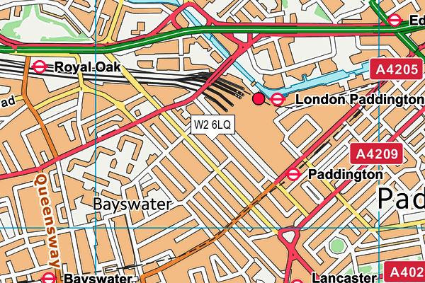 W2 6LQ map - OS VectorMap District (Ordnance Survey) W2 6LQ map - OS VectorMap District (Ordnance Survey)