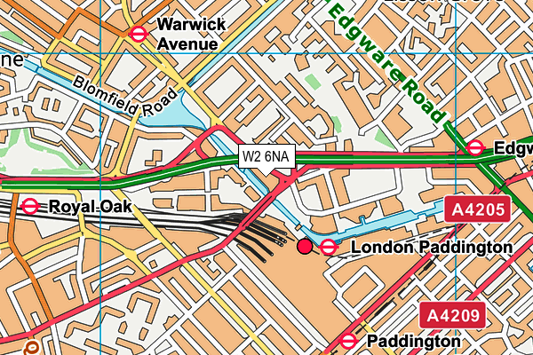 W2 6NA map - OS VectorMap District (Ordnance Survey) W2 6NA map - OS VectorMap District (Ordnance Survey)