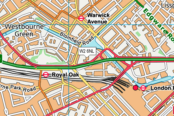 W2 6NL map - OS VectorMap District (Ordnance Survey) W2 6NL map - OS VectorMap District (Ordnance Survey)