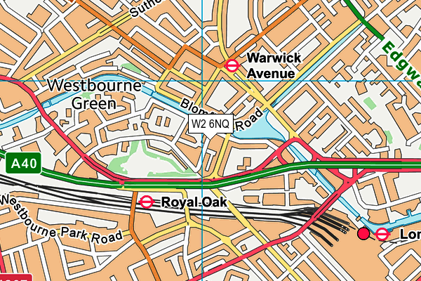 W2 6NQ map - OS VectorMap District (Ordnance Survey) W2 6NQ map - OS VectorMap District (Ordnance Survey)
