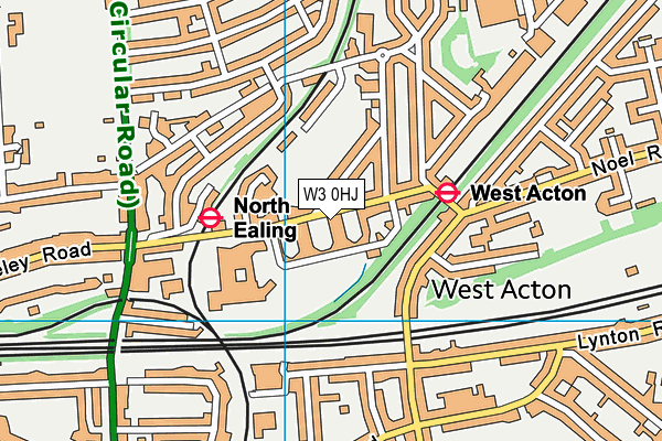 W3 0HJ map - OS VectorMap District (Ordnance Survey) W3 0HJ map - OS VectorMap District (Ordnance Survey)