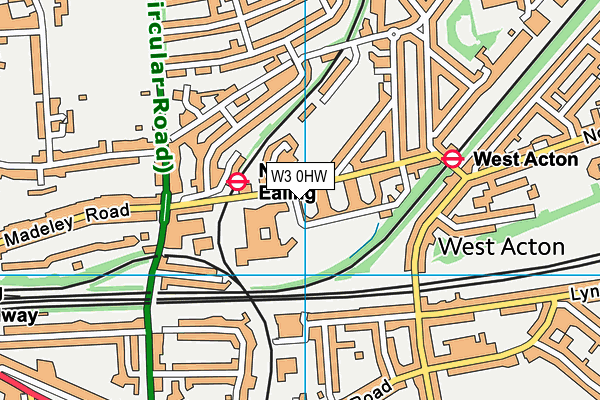 W3 0HW map - OS VectorMap District (Ordnance Survey) W3 0HW map - OS VectorMap District (Ordnance Survey)
