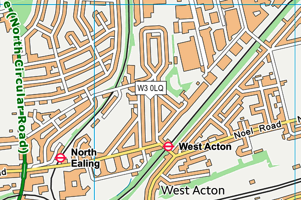 W3 0LQ map - OS VectorMap District (Ordnance Survey) W3 0LQ map - OS VectorMap District (Ordnance Survey)