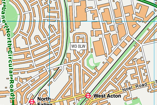 W3 0LW map - OS VectorMap District (Ordnance Survey) W3 0LW map - OS VectorMap District (Ordnance Survey)