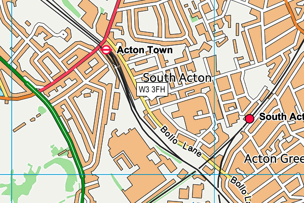 W3 3FH map - OS VectorMap District (Ordnance Survey) W3 3FH map - OS VectorMap District (Ordnance Survey)