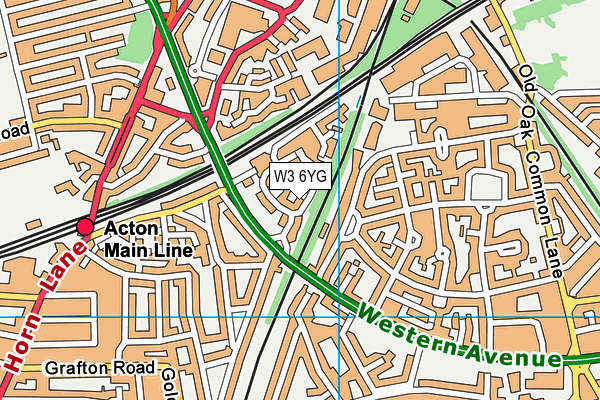 W3 6YG map - OS VectorMap District (Ordnance Survey) W3 6YG map - OS VectorMap District (Ordnance Survey)