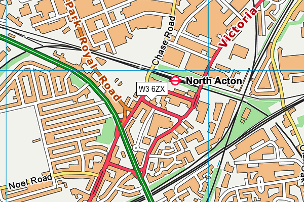 W3 6ZX map - OS VectorMap District (Ordnance Survey) W3 6ZX map - OS VectorMap District (Ordnance Survey)