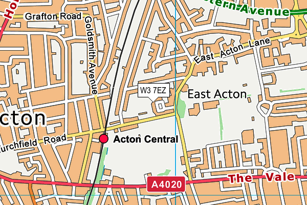 W3 7EZ map - OS VectorMap District (Ordnance Survey) W3 7EZ map - OS VectorMap District (Ordnance Survey)