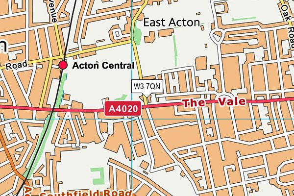 W3 7QN map - OS VectorMap District (Ordnance Survey) W3 7QN map - OS VectorMap District (Ordnance Survey)