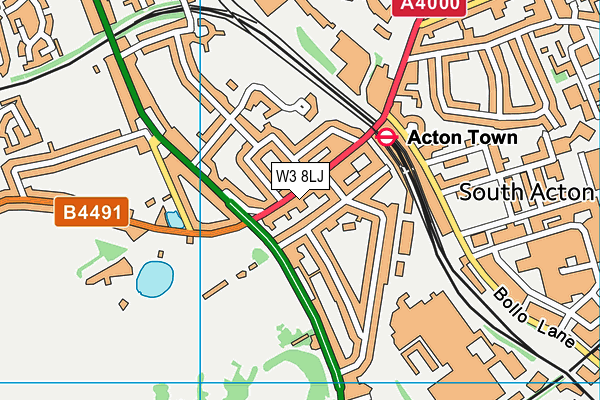 W3 8LJ map - OS VectorMap District (Ordnance Survey) W3 8LJ map - OS VectorMap District (Ordnance Survey)