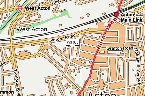 W3 9JJ map - OS VectorMap District (Ordnance Survey) W3 9JJ map - OS VectorMap District (Ordnance Survey)