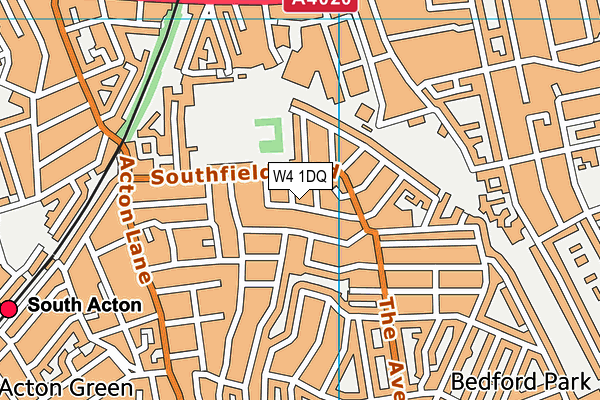 W4 1DQ map - OS VectorMap District (Ordnance Survey) W4 1DQ map - OS VectorMap District (Ordnance Survey)