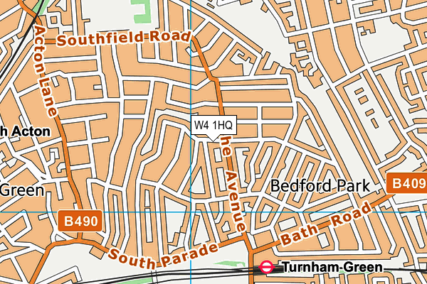 W4 1HQ map - OS VectorMap District (Ordnance Survey) W4 1HQ map - OS VectorMap District (Ordnance Survey)