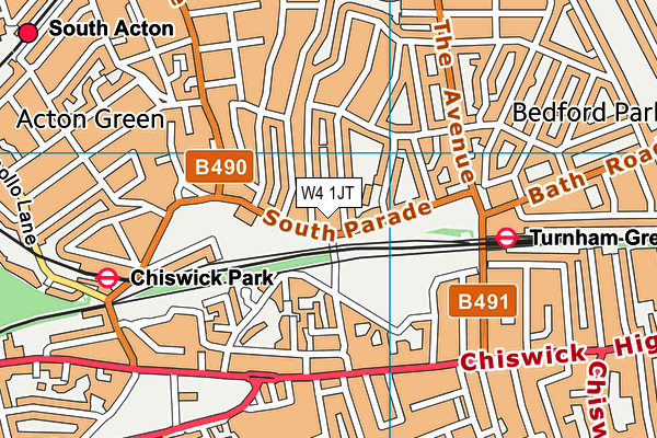 W4 1JT map - OS VectorMap District (Ordnance Survey) W4 1JT map - OS VectorMap District (Ordnance Survey)