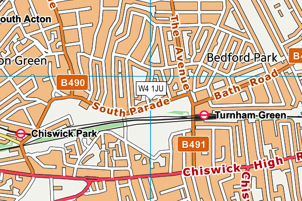 W4 1JU map - OS VectorMap District (Ordnance Survey) W4 1JU map - OS VectorMap District (Ordnance Survey)