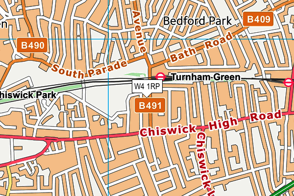 W4 1RP map - OS VectorMap District (Ordnance Survey) W4 1RP map - OS VectorMap District (Ordnance Survey)