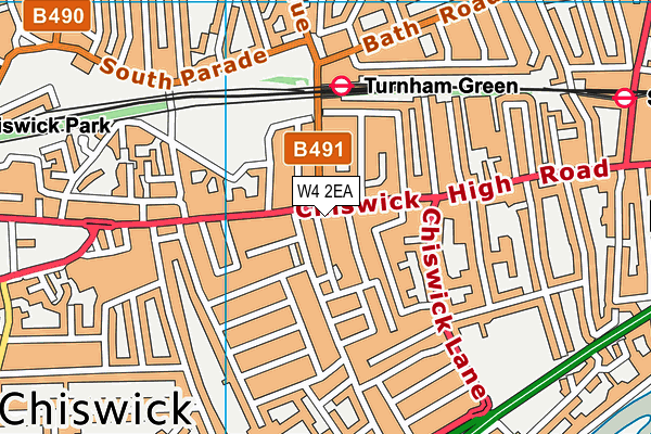 W4 2EA map - OS VectorMap District (Ordnance Survey) W4 2EA map - OS VectorMap District (Ordnance Survey)