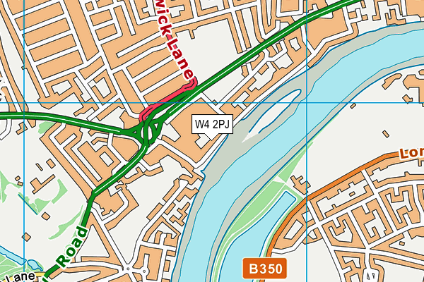 W4 2PJ map - OS VectorMap District (Ordnance Survey) W4 2PJ map - OS VectorMap District (Ordnance Survey)