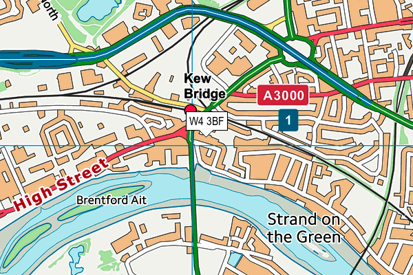 W4 3BF map - OS VectorMap District (Ordnance Survey) W4 3BF map - OS VectorMap District (Ordnance Survey)