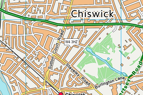 W4 3HZ map - OS VectorMap District (Ordnance Survey) W4 3HZ map - OS VectorMap District (Ordnance Survey)