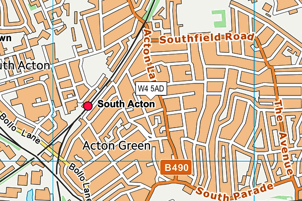 W4 5AD map - OS VectorMap District (Ordnance Survey) W4 5AD map - OS VectorMap District (Ordnance Survey)