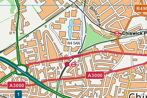 W4 5AN map - OS VectorMap District (Ordnance Survey) W4 5AN map - OS VectorMap District (Ordnance Survey)