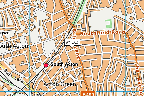 W4 5AQ map - OS VectorMap District (Ordnance Survey) W4 5AQ map - OS VectorMap District (Ordnance Survey)
