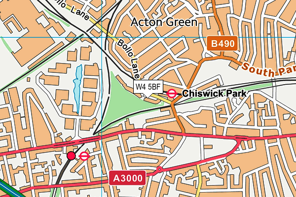 W4 5BF map - OS VectorMap District (Ordnance Survey) W4 5BF map - OS VectorMap District (Ordnance Survey)