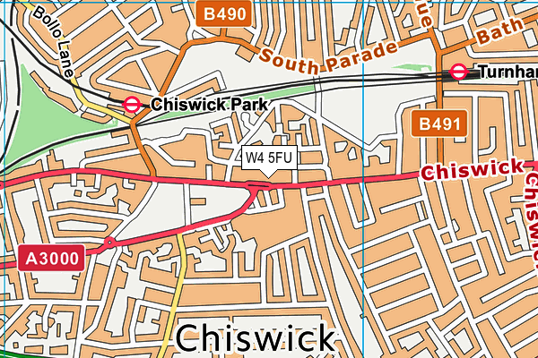 W4 5FU map - OS VectorMap District (Ordnance Survey) W4 5FU map - OS VectorMap District (Ordnance Survey)