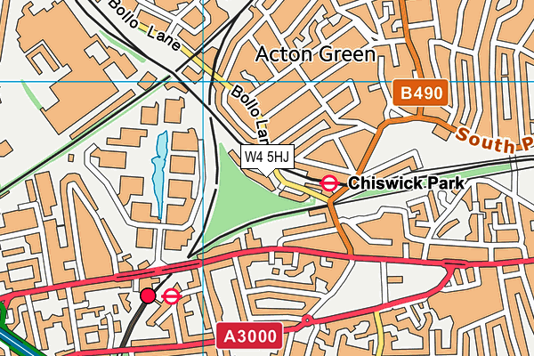 W4 5HJ map - OS VectorMap District (Ordnance Survey) W4 5HJ map - OS VectorMap District (Ordnance Survey)