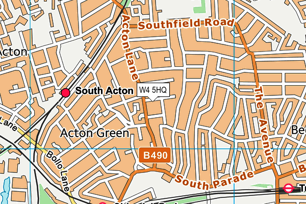 W4 5HQ map - OS VectorMap District (Ordnance Survey) W4 5HQ map - OS VectorMap District (Ordnance Survey)