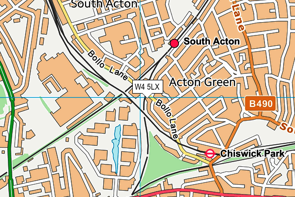 W4 5LX map - OS VectorMap District (Ordnance Survey) W4 5LX map - OS VectorMap District (Ordnance Survey)