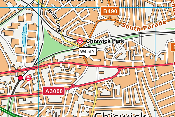 W4 5LY map - OS VectorMap District (Ordnance Survey) W4 5LY map - OS VectorMap District (Ordnance Survey)