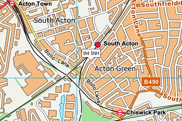 W4 5NH map - OS VectorMap District (Ordnance Survey) W4 5NH map - OS VectorMap District (Ordnance Survey)