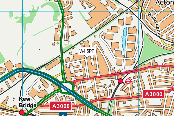 W4 5PT map - OS VectorMap District (Ordnance Survey) W4 5PT map - OS VectorMap District (Ordnance Survey)
